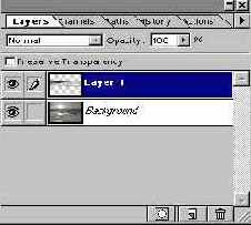 Палитра Layers